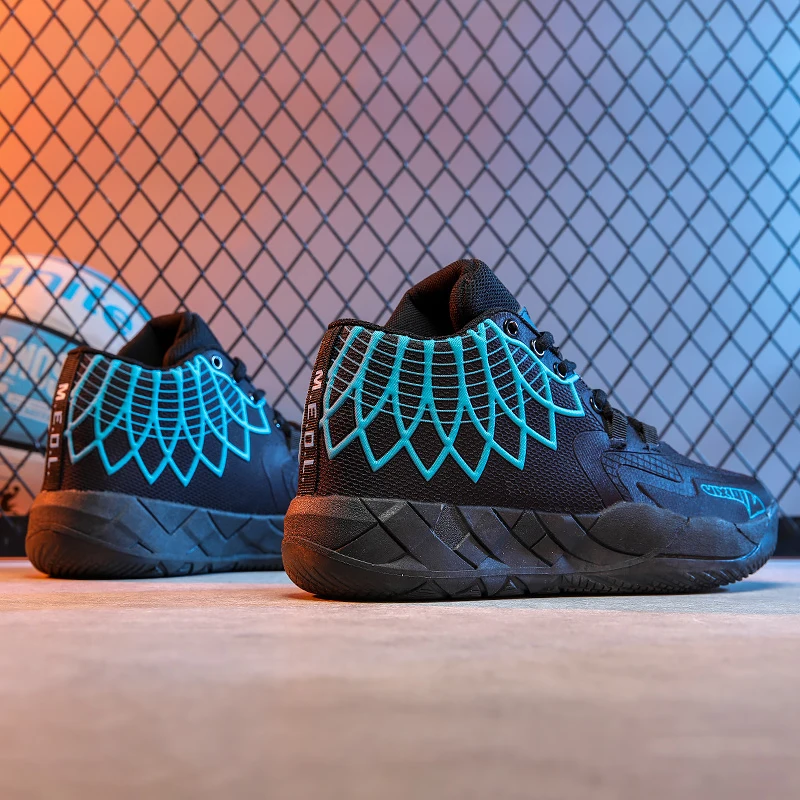 The Youth Actual Combat Basketball Shoe Movement Outdoor Comfortable Cushioning Wear-Resisting Fashion Breathable High Quality