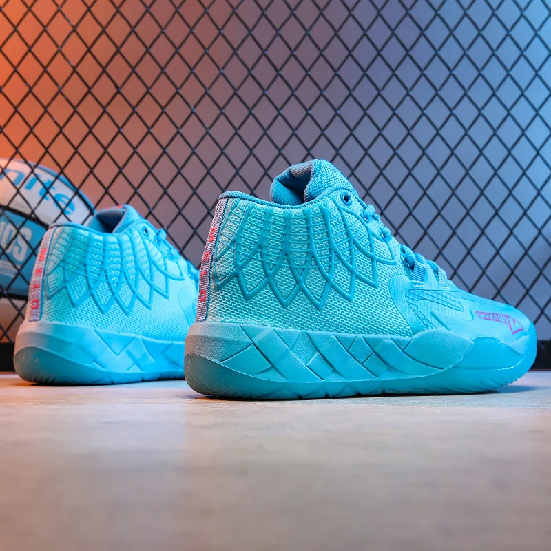The Youth Actual Combat Basketball Shoe Movement Outdoor Comfortable Cushioning Wear-Resisting Fashion Breathable High Quality