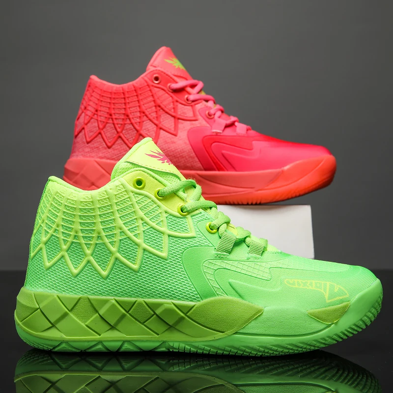 The Youth Actual Combat Basketball Shoe Movement Outdoor Comfortable Cushioning Wear-Resisting Fashion Breathable High Quality
