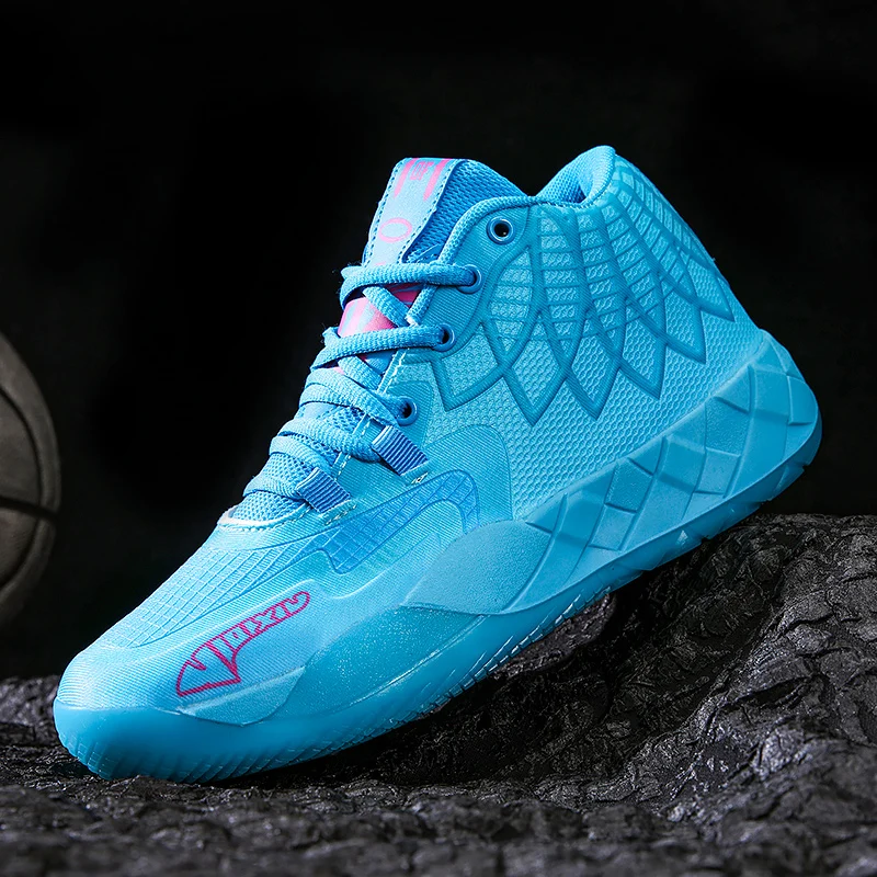 The Youth Actual Combat Basketball Shoe Movement Outdoor Comfortable Cushioning Wear-Resisting Fashion Breathable High Quality