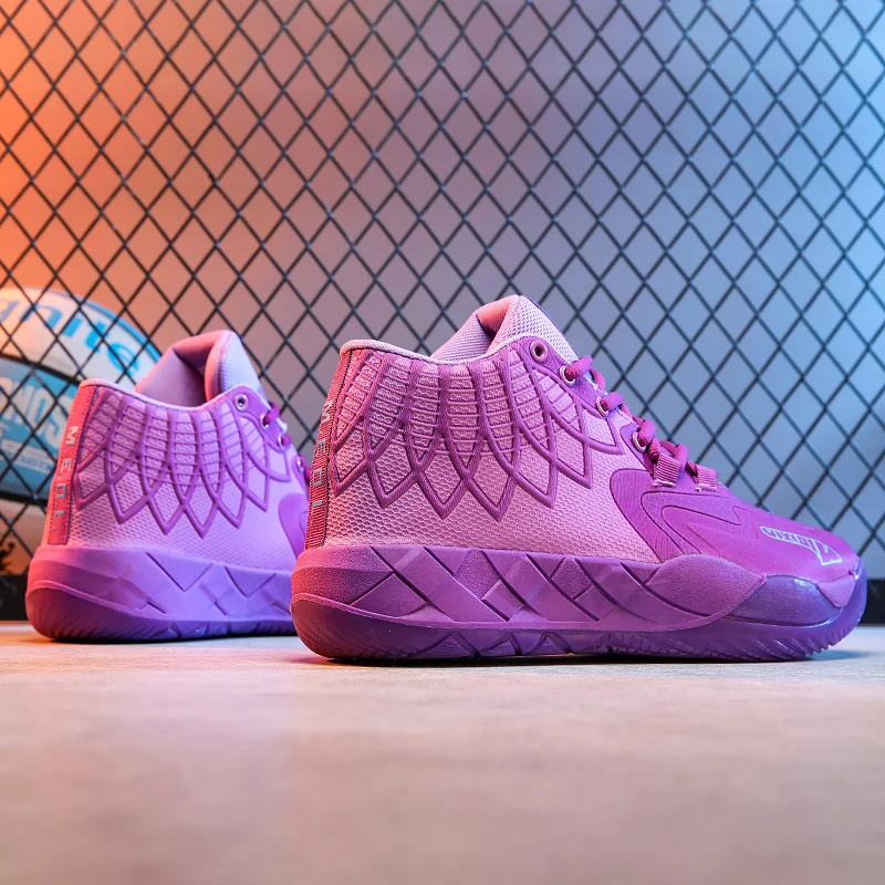 The Youth Actual Combat Basketball Shoe Movement Outdoor Comfortable Cushioning Wear-Resisting Fashion Breathable High Quality