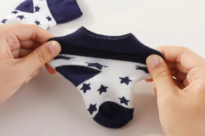Unisex 5 Pairs Cotton Baby Boys Socks Newborn Solid Color Baby Girls Socks Sets 0-12M Infant Supplies Accessories Bebes