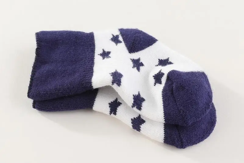 Unisex 5 Pairs Cotton Baby Boys Socks Newborn Solid Color Baby Girls Socks Sets 0-12M Infant Supplies Accessories Bebes