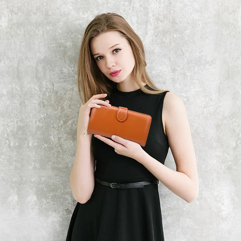Hot Sale Women Wallet Leather Clutch Brand Coin Purse Female Wallet Card Holder Long Lady Clutch Carteira Feminina