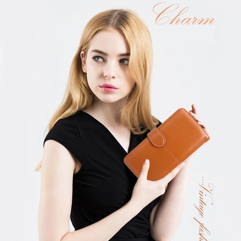 Hot Sale Women Wallet Leather Clutch Brand Coin Purse Female Wallet Card Holder Long Lady Clutch Carteira Feminina