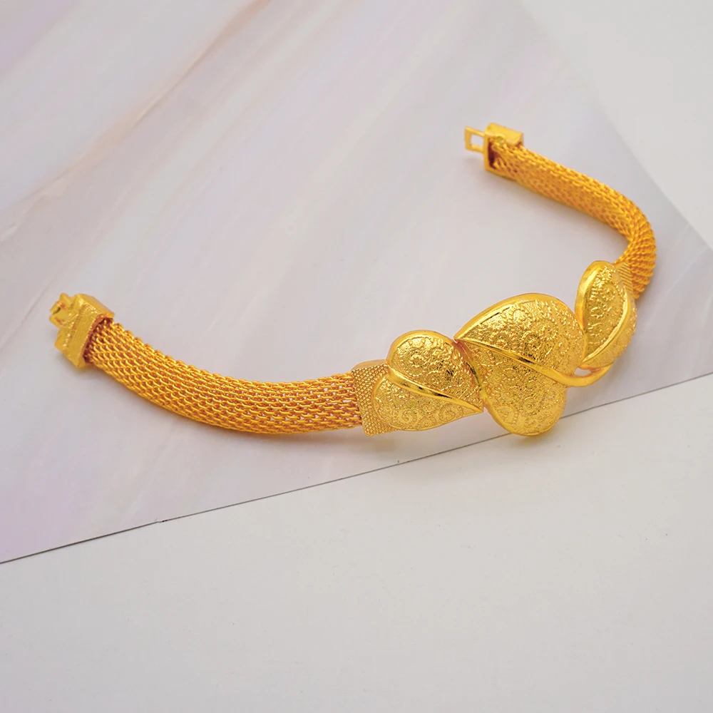 Dubai Gold Color Jewelry Sets African Indian Wedding Bridal Wife Gifts Necklace Bracelet Earrings Ring Jewelry for Women 2022