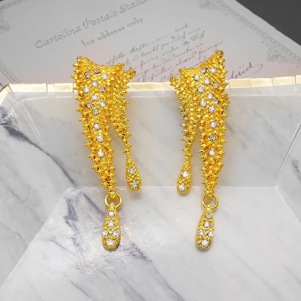 Dubai Gold Color Jewelry Sets African Indian Wedding Bridal Wife Gifts Necklace Bracelet Earrings Ring Jewelry for Women 2022