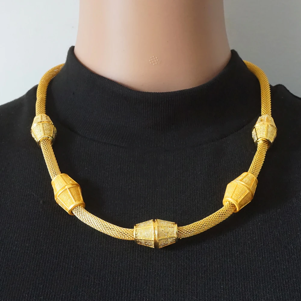 Dubai Gold Color Jewelry Sets African Indian Wedding Bridal Wife Gifts Necklace Bracelet Earrings Ring Jewelry for Women 2022