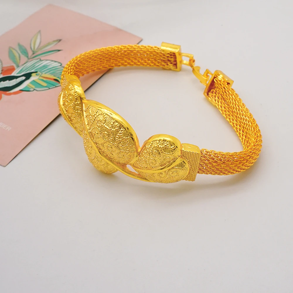 Dubai Gold Color Jewelry Sets African Indian Wedding Bridal Wife Gifts Necklace Bracelet Earrings Ring Jewelry for Women 2022