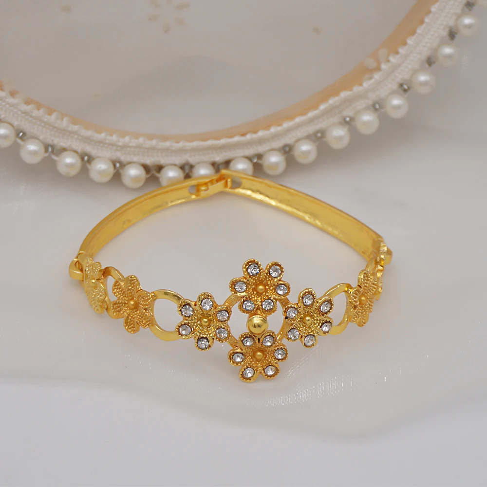 Dubai Gold Color Jewelry Sets African Indian Wedding Bridal Wife Gifts Necklace Bracelet Earrings Ring Jewelry for Women 2022