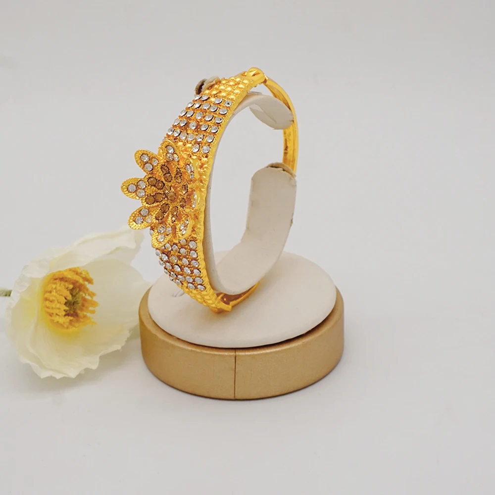 Dubai Gold Color Jewelry Sets African Indian Wedding Bridal Wife Gifts Necklace Bracelet Earrings Ring Jewelry for Women 2022