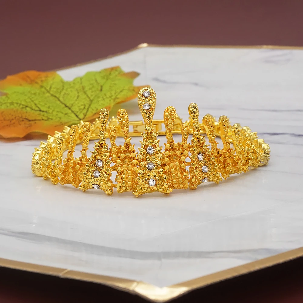 Dubai Gold Color Jewelry Sets African Indian Wedding Bridal Wife Gifts Necklace Bracelet Earrings Ring Jewelry for Women 2022