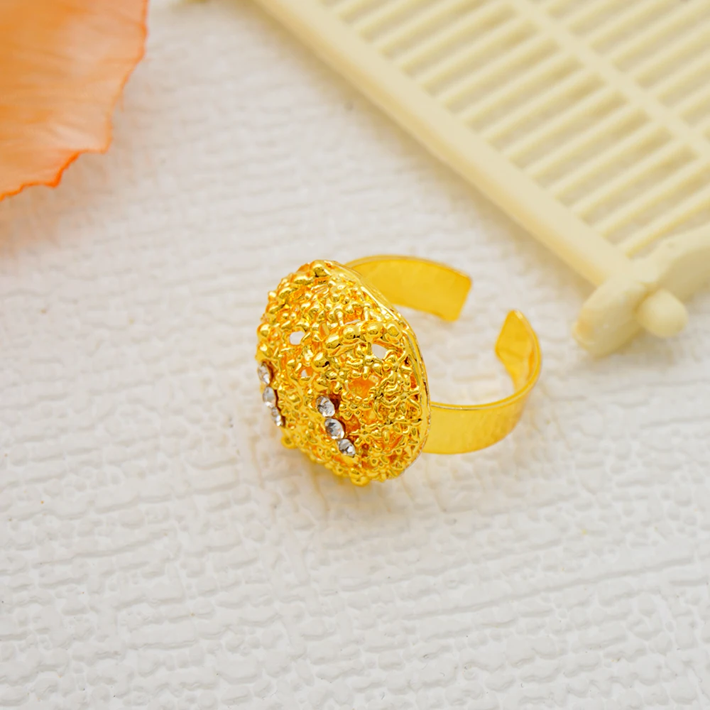 Dubai Gold Color Jewelry Sets African Indian Wedding Bridal Wife Gifts Necklace Bracelet Earrings Ring Jewelry for Women 2022