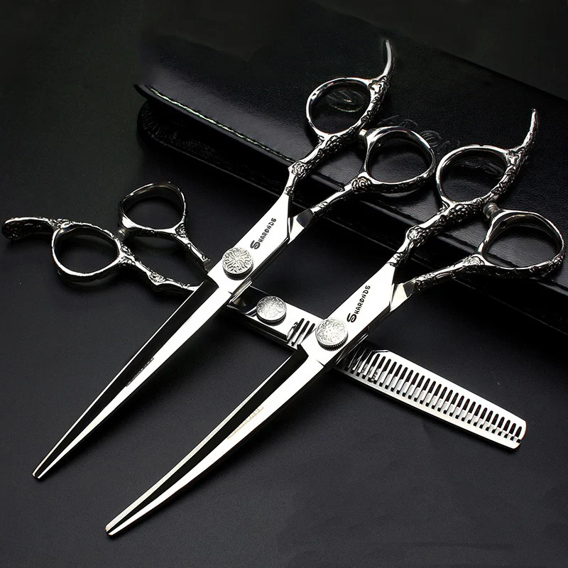 Hairdressing Cutting Scissors Hair Styling Tools 6/6.5/7 inch Salon Scissors Set 440C Barber Shears 10 25 40 50 Thinning Rate