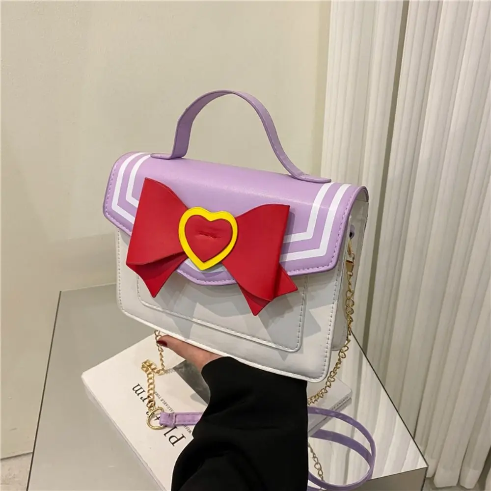 Sailor Moon Bowknot Designer Purses and Handbags Kawaii Shoulder Bag for Young Girls Women Crossbody Bag Uniform JK Messenger Ba
