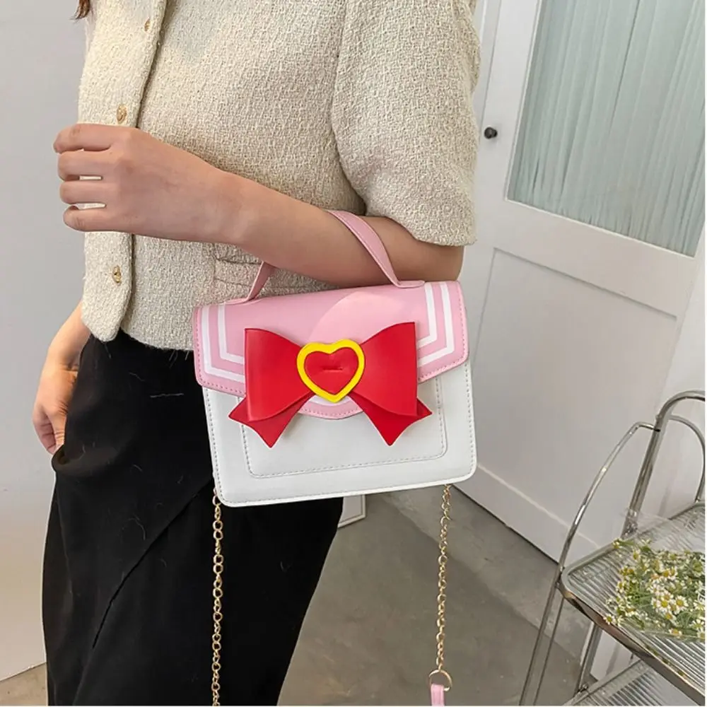 Sailor Moon Bowknot Designer Purses and Handbags Kawaii Shoulder Bag for Young Girls Women Crossbody Bag Uniform JK Messenger Ba