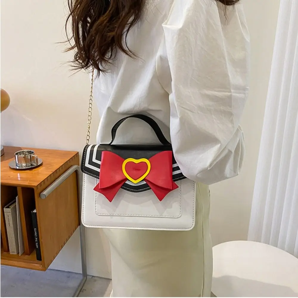 Sailor Moon Bowknot Designer Purses and Handbags Kawaii Shoulder Bag for Young Girls Women Crossbody Bag Uniform JK Messenger Ba