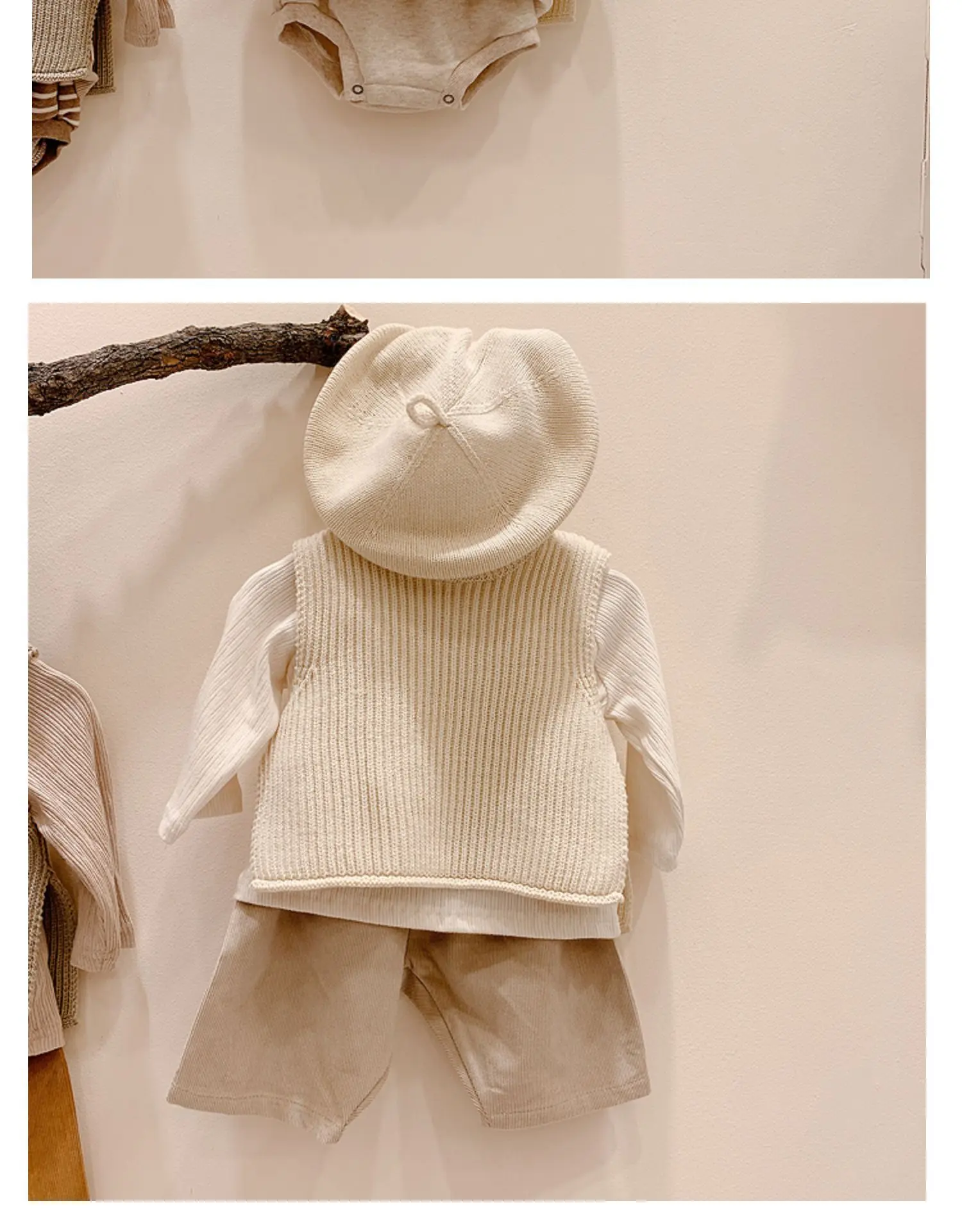 Baby Girls Sweaters Baby Girl Solid Sleeveless Pullover Vest Baby Boys Sweaters Knit Vest Kids Toddler Autumn Outerwear