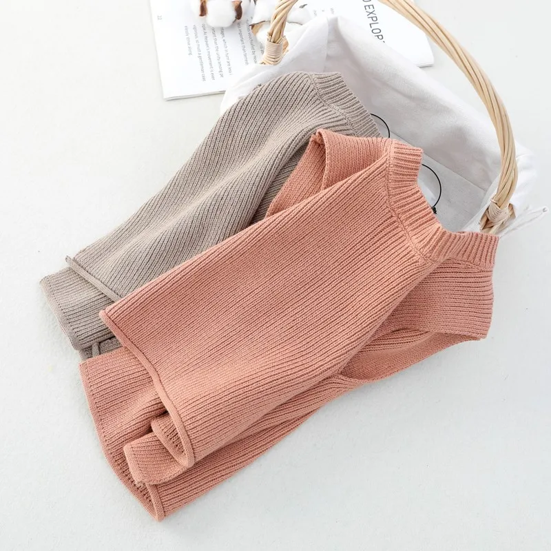 Baby Girls Sweaters Baby Girl Solid Sleeveless Pullover Vest Baby Boys Sweaters Knit Vest Kids Toddler Autumn Outerwear