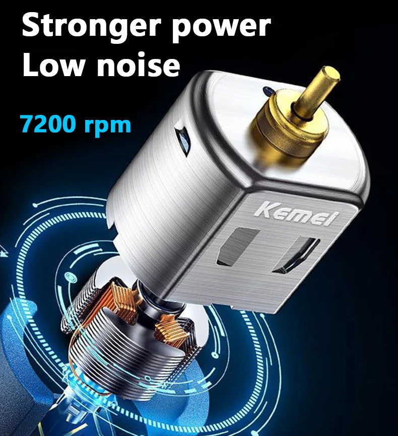 Kemei KM-2296 2299 Professional Hair Clipper for Men Hair Cutting Machine with Seat Charger Hair Trimmer Machine Haircut Machine