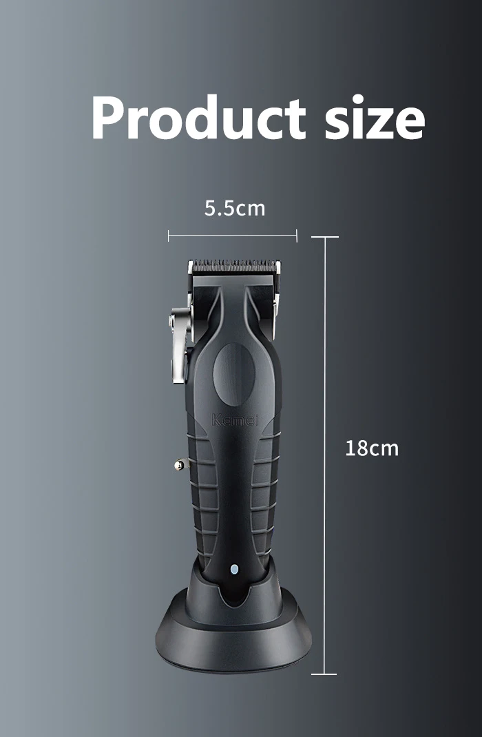 Kemei KM-2296 2299 Professional Hair Clipper for Men Hair Cutting Machine with Seat Charger Hair Trimmer Machine Haircut Machine