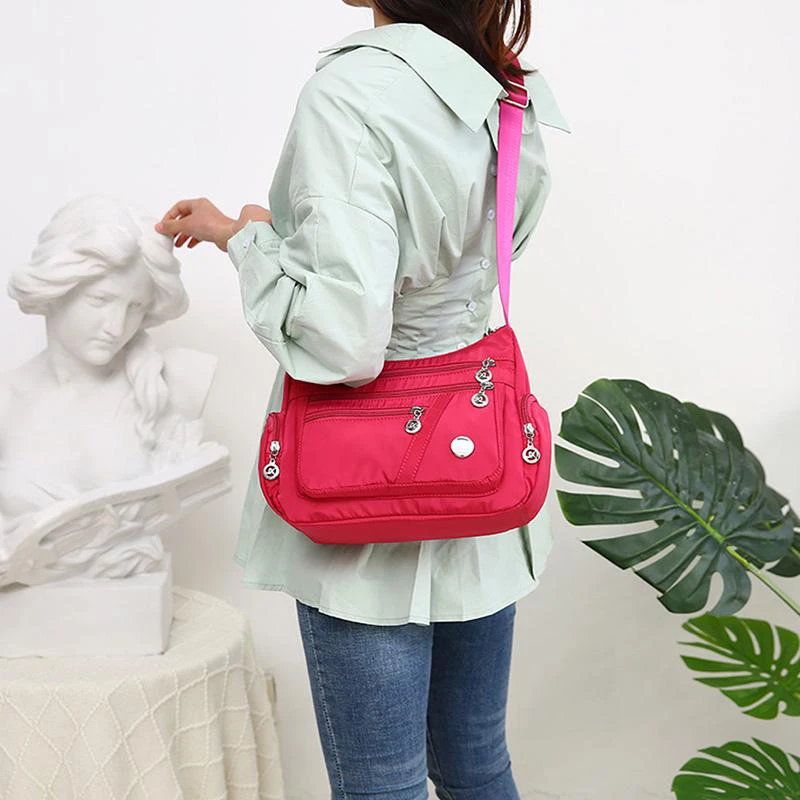 Yogodlns Fashion Women Shoulder Messenger Bag Waterproof Nylon Oxford Crossbody Bag Handbags Large Capacity Travel Bags Purse