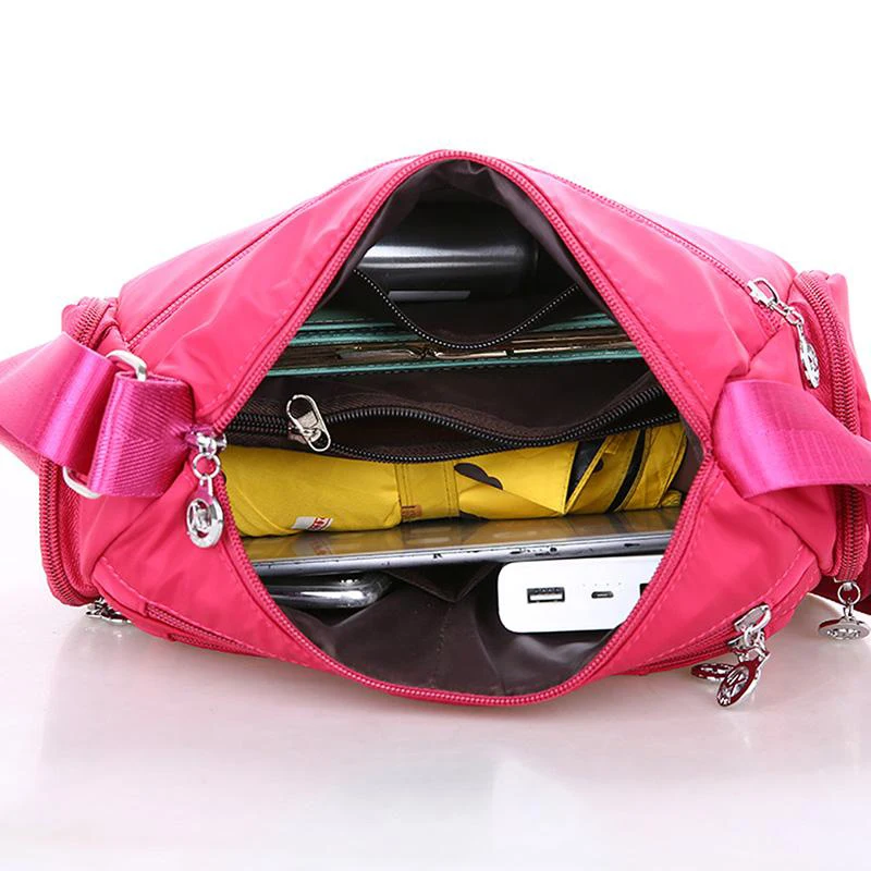 Yogodlns Fashion Women Shoulder Messenger Bag Waterproof Nylon Oxford Crossbody Bag Handbags Large Capacity Travel Bags Purse