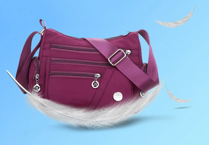 Yogodlns Fashion Women Shoulder Messenger Bag Waterproof Nylon Oxford Crossbody Bag Handbags Large Capacity Travel Bags Purse