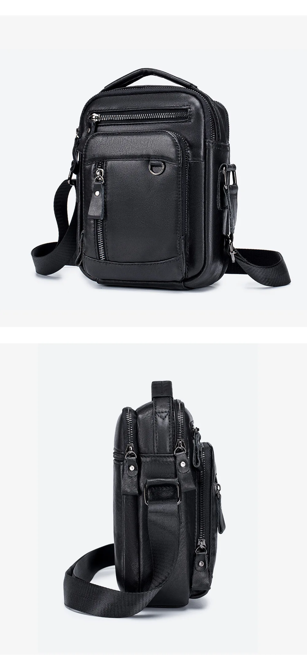 Brand 100% Genuine Leather Men's Shoulder Bags Messenger Bag for Men Crossbody Bags New Small Man Designer Handbag Bolso Male