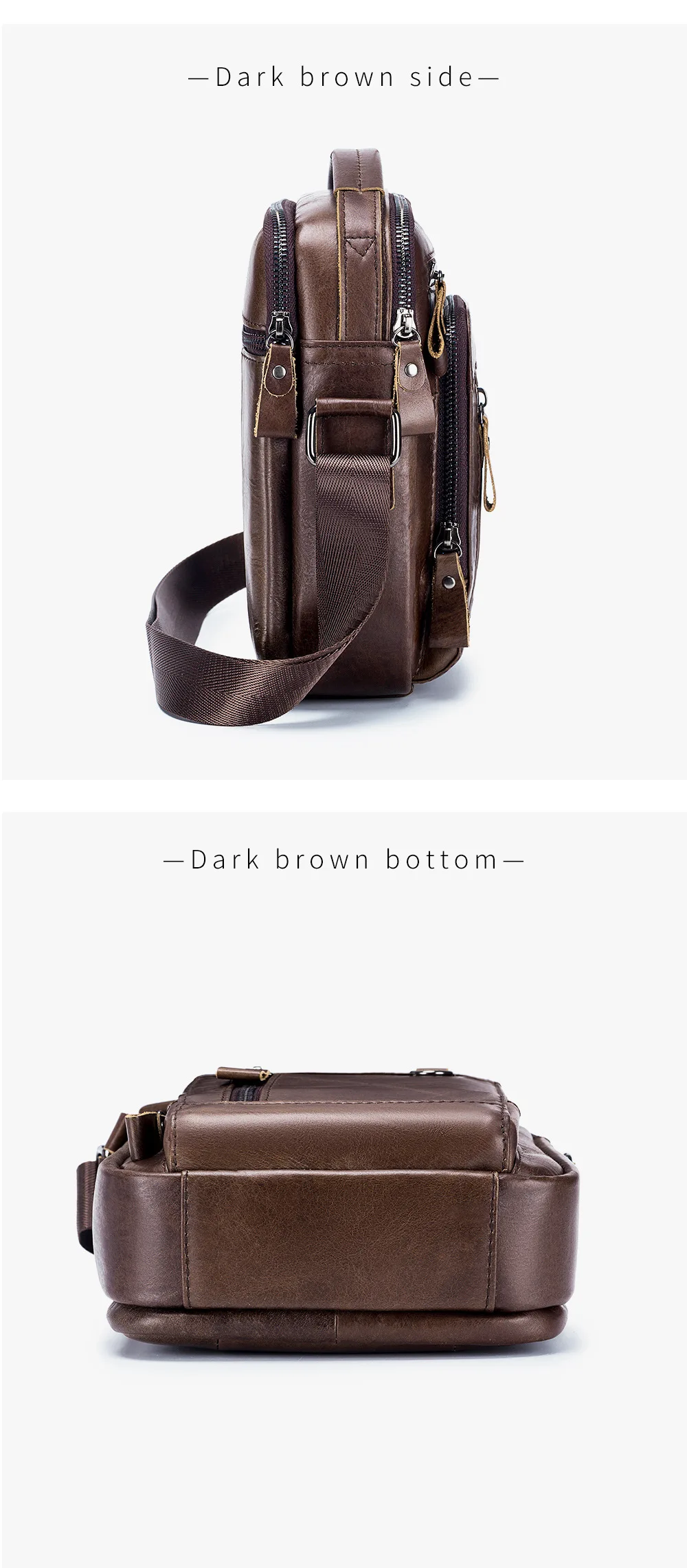 Brand 100% Genuine Leather Men's Shoulder Bags Messenger Bag for Men Crossbody Bags New Small Man Designer Handbag Bolso Male