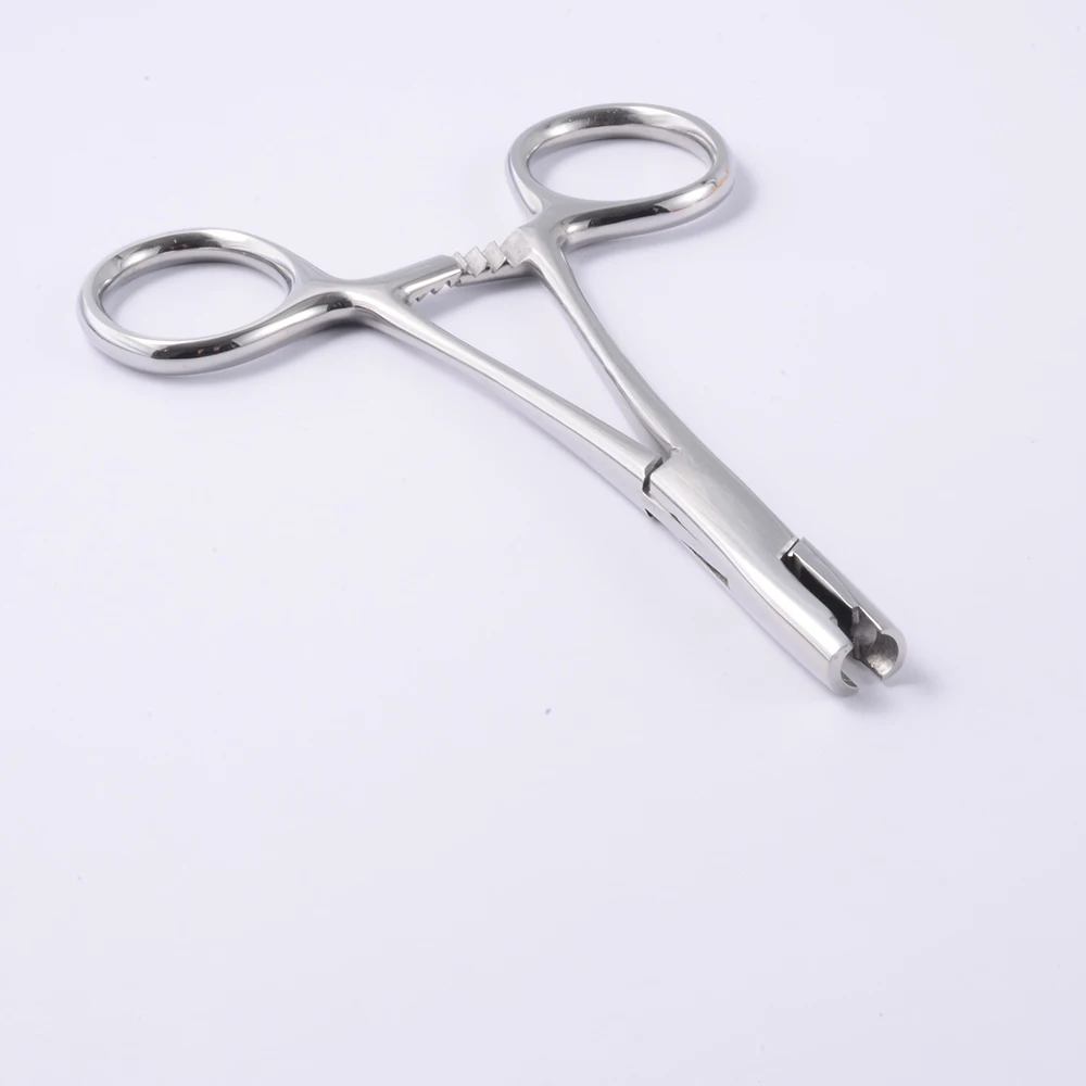 1pcs Surgical Steel Professional Dermal Anchor Holding Tube Tool Plier Dermal Disc Forcep Professional Piercing Equipment 3-5mm