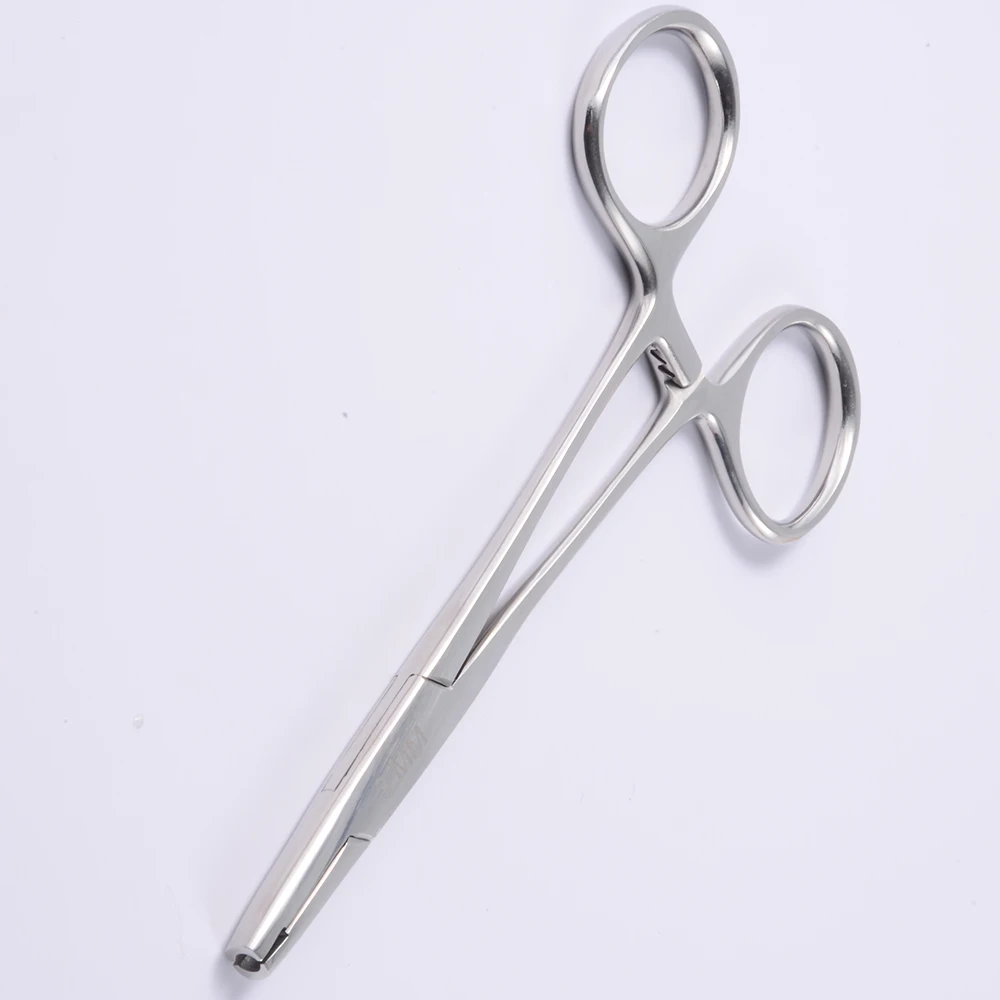 1pcs Surgical Steel Professional Dermal Anchor Holding Tube Tool Plier Dermal Disc Forcep Professional Piercing Equipment 3-5mm