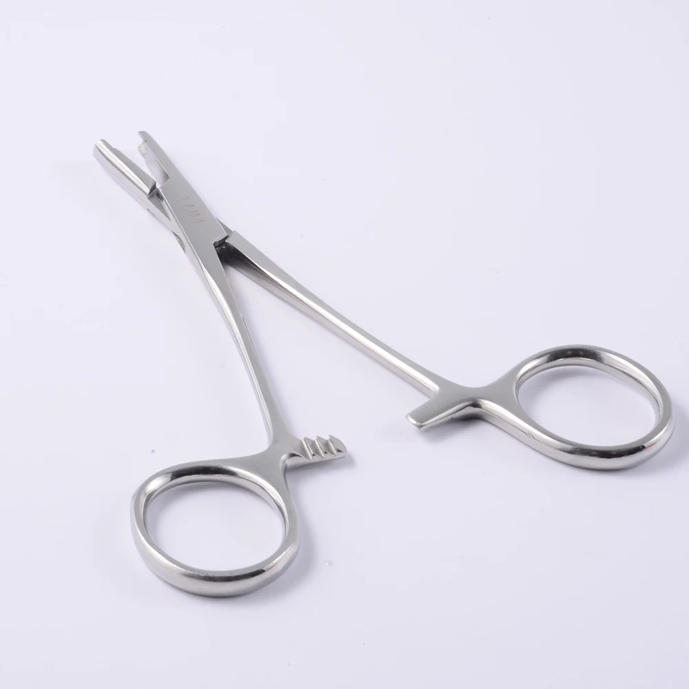 1pcs Surgical Steel Professional Dermal Anchor Holding Tube Tool Plier Dermal Disc Forcep Professional Piercing Equipment 3-5mm