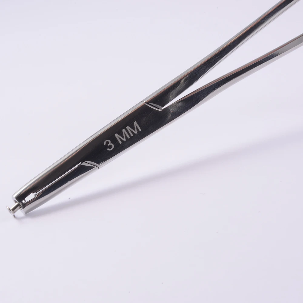 1pcs Surgical Steel Professional Dermal Anchor Holding Tube Tool Plier Dermal Disc Forcep Professional Piercing Equipment 3-5mm