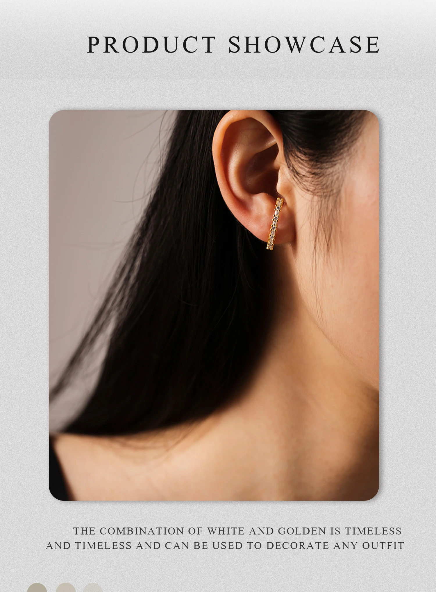 ANDYWEN 925 Sterling Silver Gold Clear CZ Circle Stud Earring 2023 Spiring Luxury Fine Jewelry Valentines Gift Women Jewels