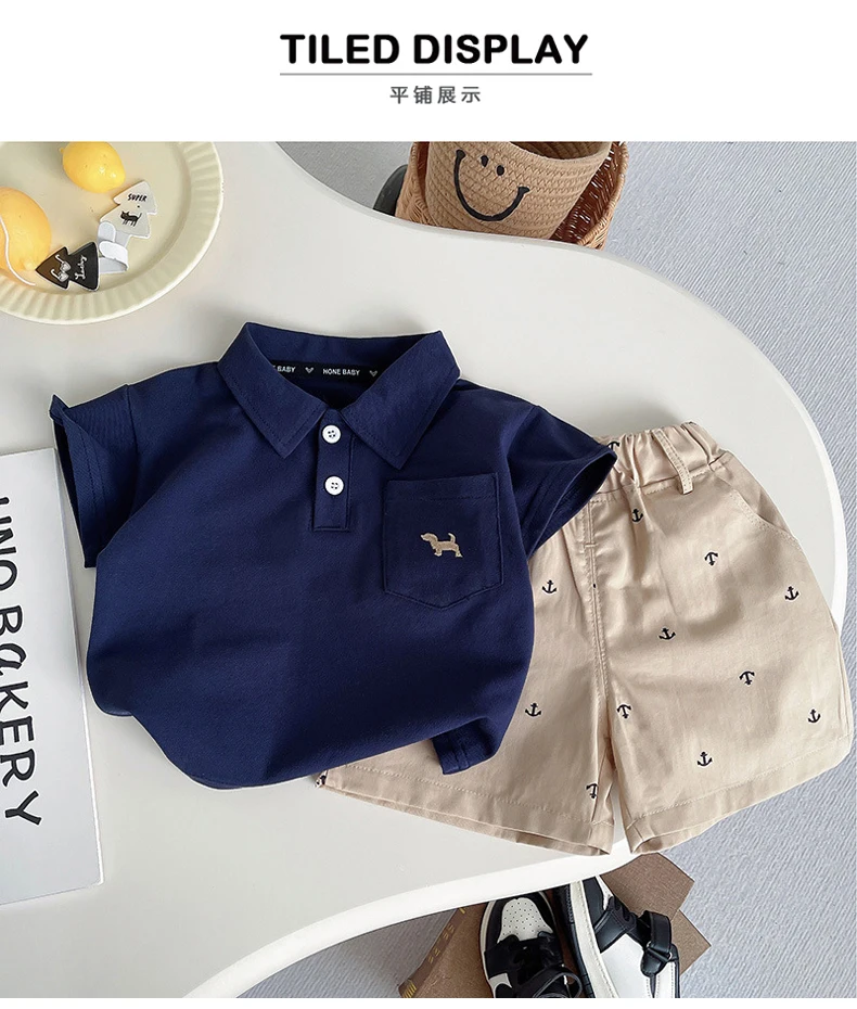 IENENS Summer Baby Clothing Sets Polo-shirt + Shorts Suits 0-4 Years Kids Boy Short Sleeve Holiday Clothes Casual Outfits