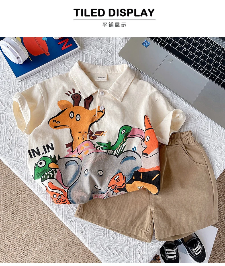 IENENS Summer Baby Clothing Sets Polo-shirt + Shorts Suits 0-4 Years Kids Boy Short Sleeve Holiday Clothes Casual Outfits