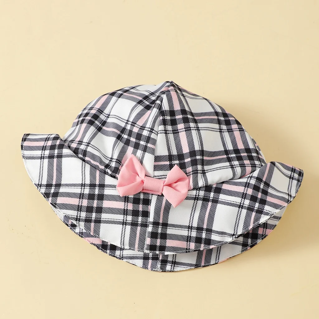 0-18 Months Newborn Baby Girl Clothes Cute Plaid Design Summer Romper+Hat 2Pcs Suit Fashion Holiday Clothing For Toddler Girl