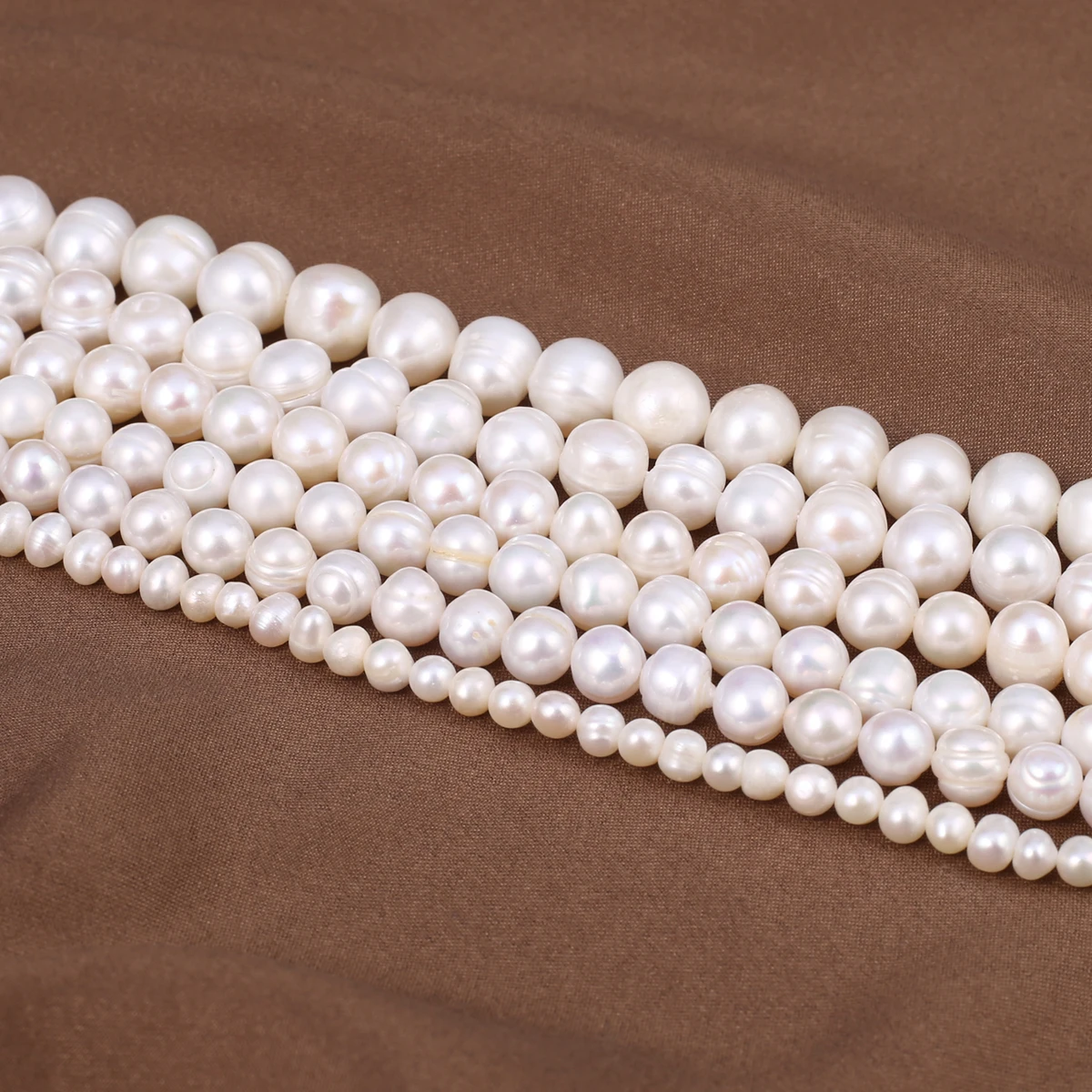 Natural Freshwater Pearl Beads NearRound Shape Isolation Loose Beaded for Jewelry Making DIY Charm Bracelet Necklace Accessories