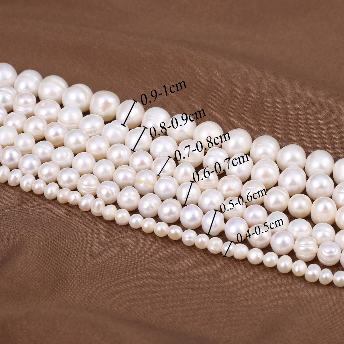 Natural Freshwater Pearl Beads NearRound Shape Isolation Loose Beaded for Jewelry Making DIY Charm Bracelet Necklace Accessories