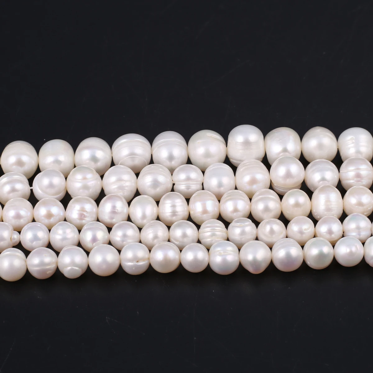 Natural Freshwater Pearl Beads NearRound Shape Isolation Loose Beaded for Jewelry Making DIY Charm Bracelet Necklace Accessories