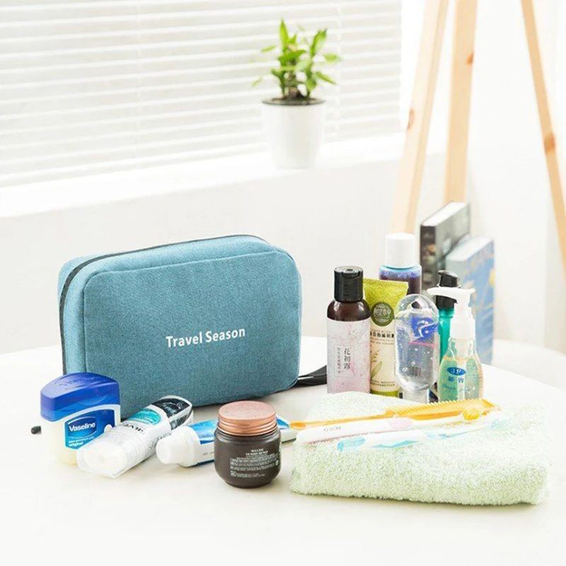 Hanging Travel Toiletry Bag for Men and Women Waterproof Makeup Cosmetic Beautician Folding Bag Bathroom and Shower Organizer