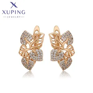 Xuping Jewelry Fashion Серьги Charm Simple Gold Color Earrings for Women Party Copper Alloy Exquisite Gift X000463287