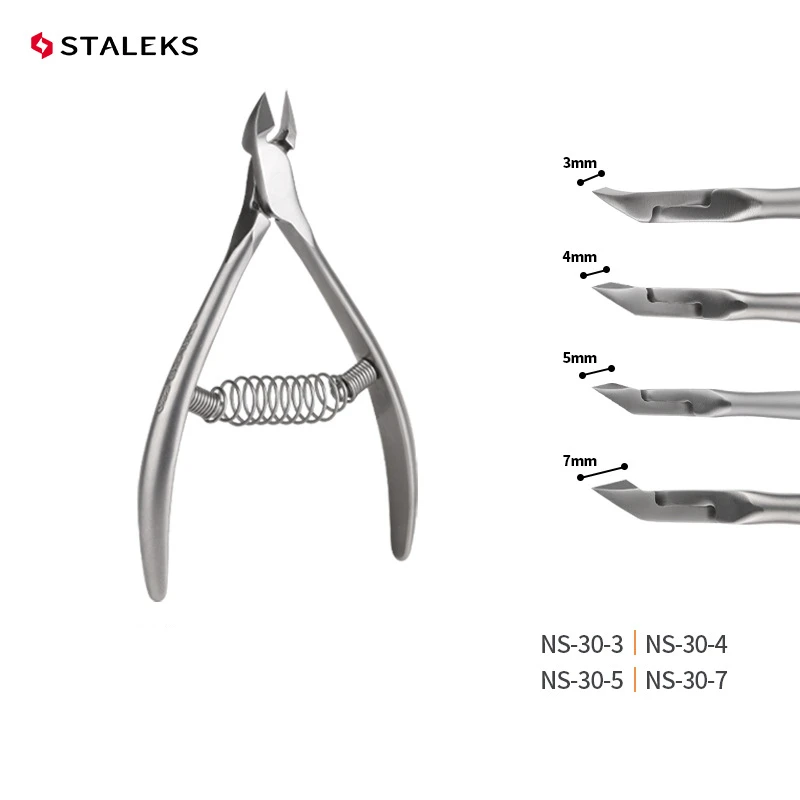 STALEKS Pro Dead Skin Scissor Stainless Steel Toenail Cuticle Nipper High Precision Nail Cuticle Scissors Plier Manicure Tools