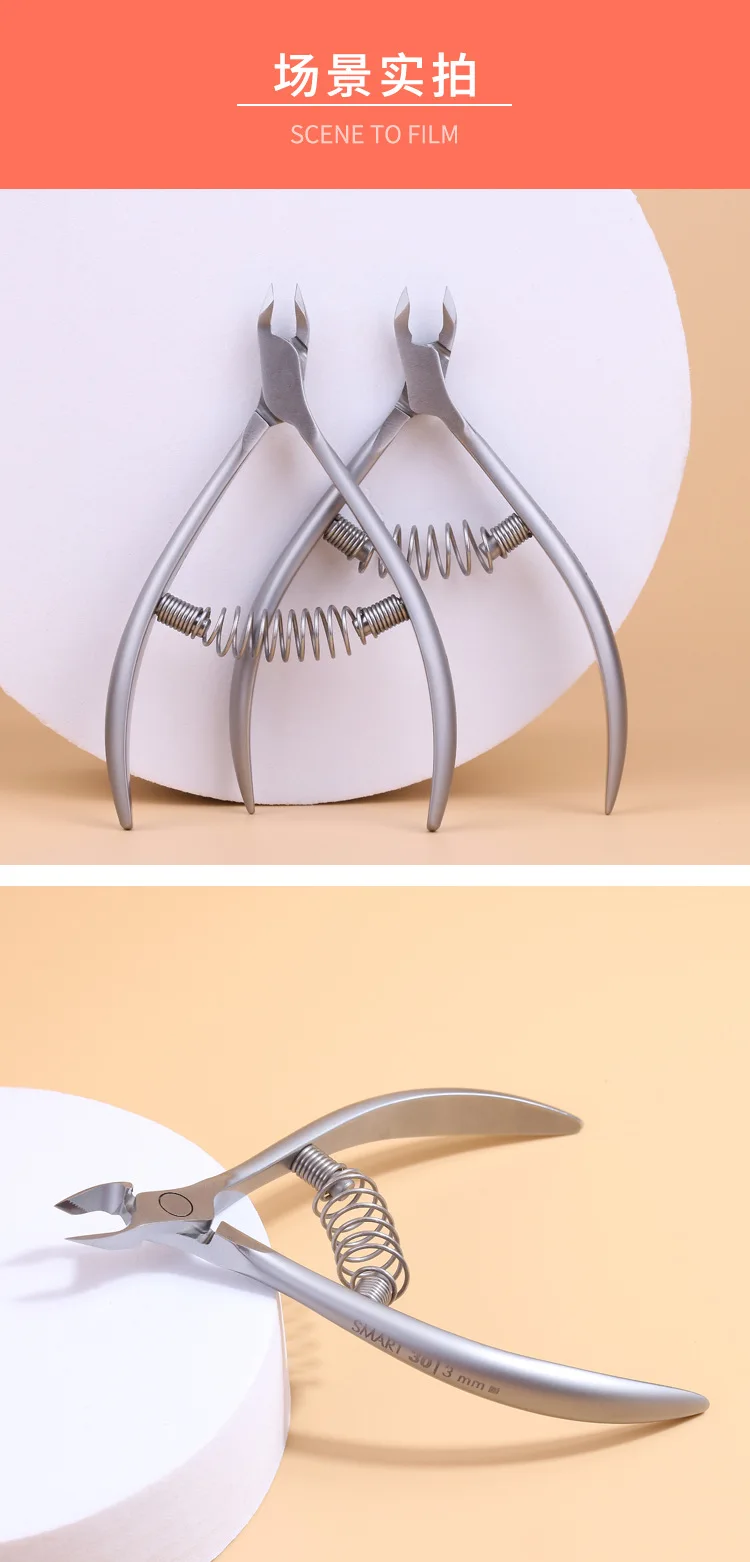 STALEKS Pro Dead Skin Scissor Stainless Steel Toenail Cuticle Nipper High Precision Nail Cuticle Scissors Plier Manicure Tools