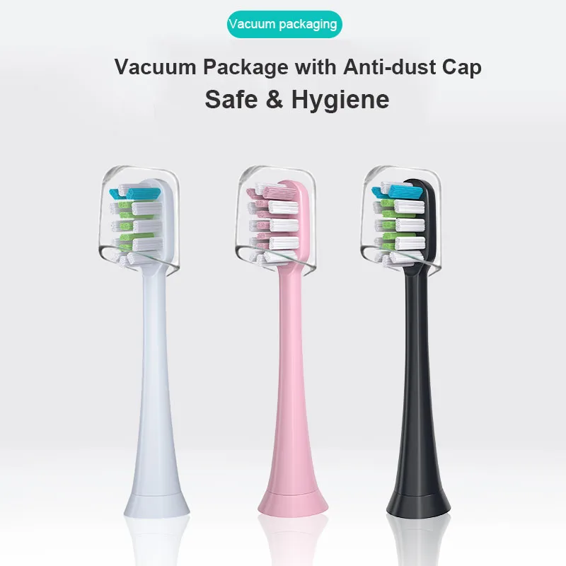 Sonic Electric Toothbrush Heads For Xiaomi SOOCAS X3 X5 X3U X1 V1 V2 SOOCARE Head Bristle Replacement Nozzles with Anti-dust Cap