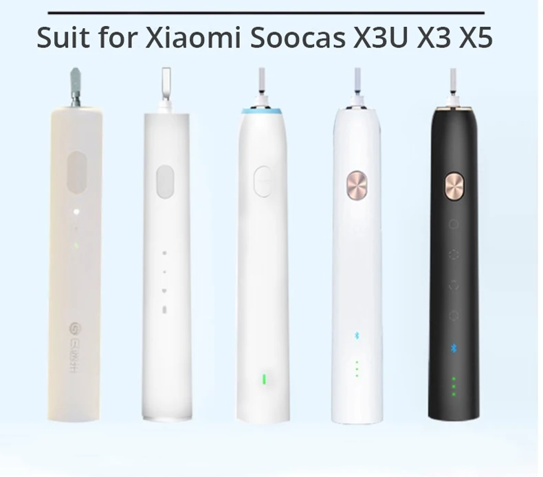 Sonic Electric Toothbrush Heads For Xiaomi SOOCAS X3 X5 X3U X1 V1 V2 SOOCARE Head Bristle Replacement Nozzles with Anti-dust Cap