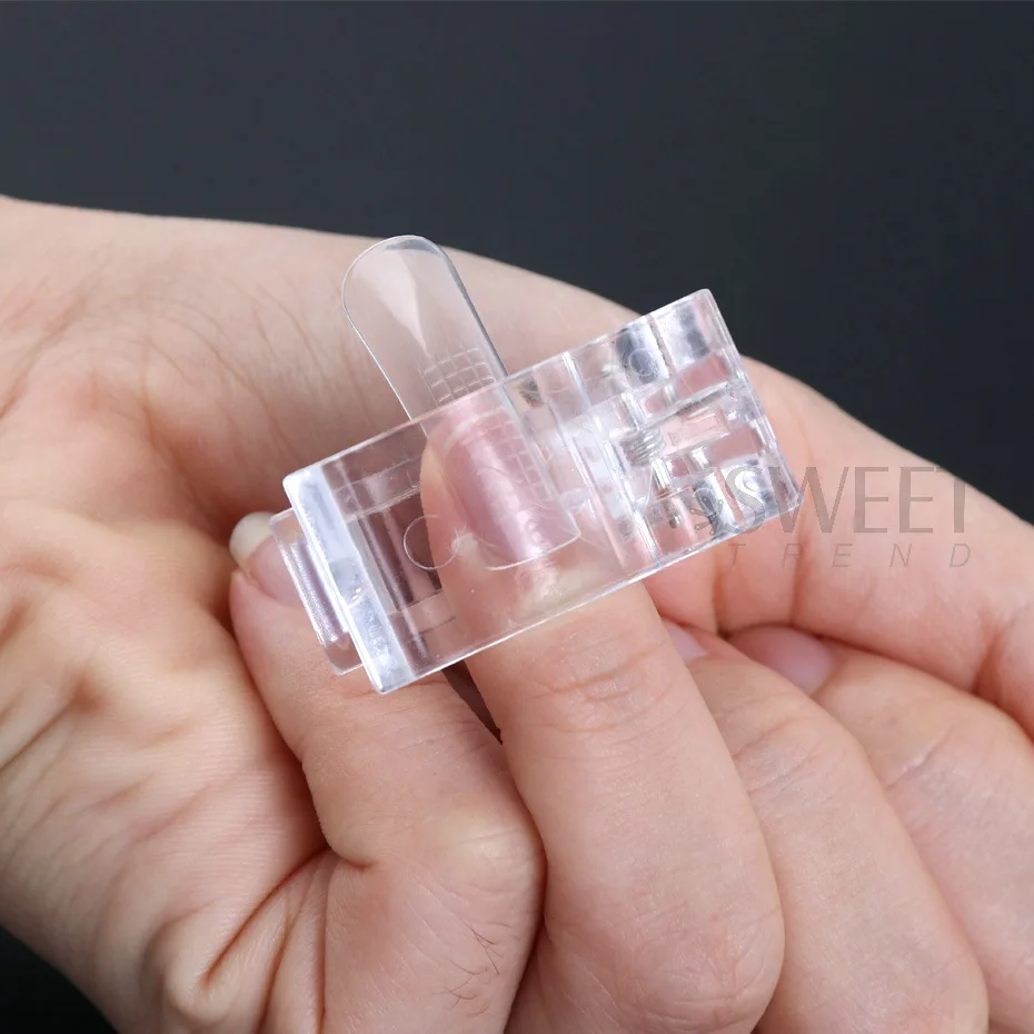 Beginner Extension Nails Gel Kit Nude Color Quick Building Complete Tools Crystal Clip Brush Form Set Manicure Prolong Supplies