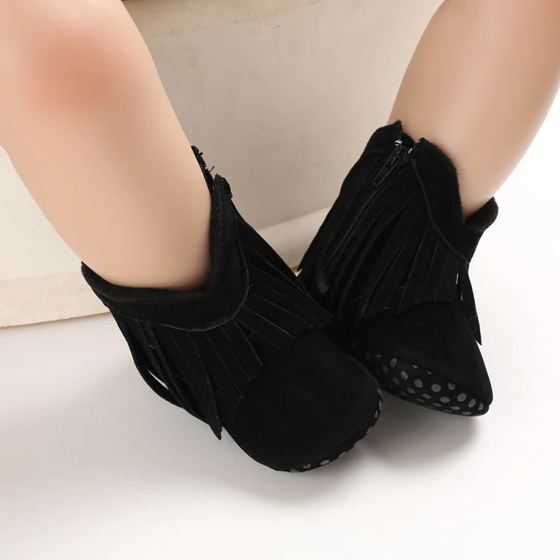 Toddler Footwear Boots Newborns Prewalkers For Unisex Baby Boys Girls Winter Keep Warm Moccasins Tassel Footwear Shoes 0-18M