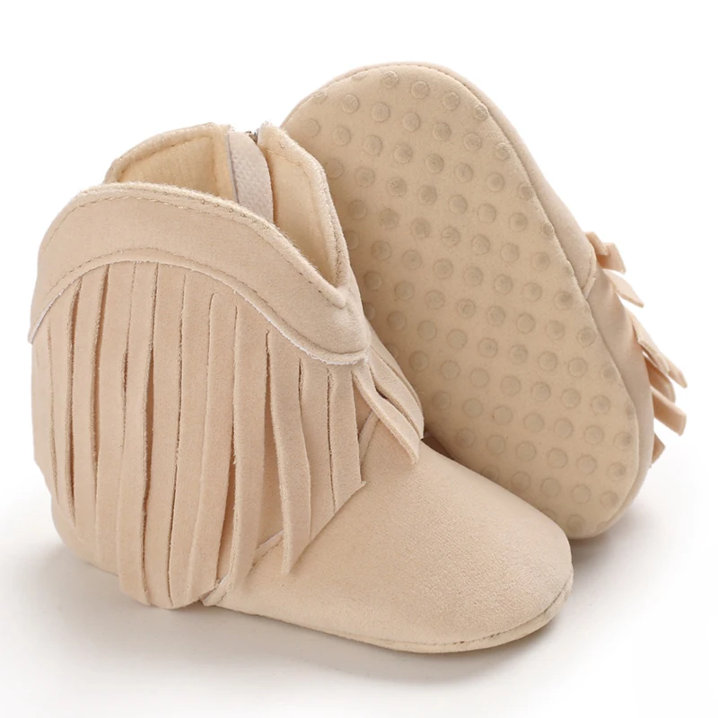 Toddler Footwear Boots Newborns Prewalkers For Unisex Baby Boys Girls Winter Keep Warm Moccasins Tassel Footwear Shoes 0-18M